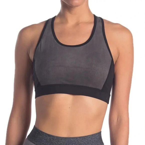 Splendid Tops - Splendid Suede & Jersey Racerback Sport Bra, Med